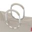 reisenthel loopshopper L herringbone sand – Stabile Tasche mit praktischen Fächern aus recycelten PET-Flaschen – Charmantes und wasserabweisendes Design