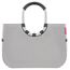 reisenthel Einkaufstasche - 46 x 34 cm - Grau - Schwarz - Polyester - Aluminium - ringförmige Tragegriffe