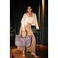 reisenthel loopshopper L jacquard rose – Stabile Tasche mit praktischen Fächern aus recycelten PET-Flaschen – Charmantes und wasserabweisendes Design