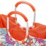 reisenthel loopshopper L Stabile Tasche mit praktischen Fächern aus recycelten PET-Flaschen Charmantes und wasserabweisendes Design, Farbe:florist peach