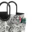 reisenthel loopshopper L jacquard grey – Stabile Tasche mit praktischen Fächern aus recycelten PET-Flaschen – Charmantes und wasserabweisendes Design
