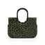 reisenthel loopshopper L teddy leo olive – Stabile Tasche mit praktischen Fächern aus recycelten PET-Flaschen – Charmantes und wasserabweisendes Design