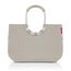 reisenthel loopshopper L herringbone sand – Stabile Tasche mit praktischen Fächern aus recycelten PET-Flaschen – Charmantes und wasserabweisendes Design