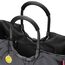 reisenthel loopshopper L smiley grey – Stabile Tasche mit praktischen Fächern aus recycelten PET-Flaschen – Charmantes und wasserabweisendes Design