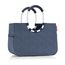 reisenthel loopshopper L Herringbone Dark Blue - Einkaufstasche 25l Volumen - B 46 x H 34,5 x T 25 cm, OR4113