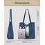 Prite Handtasche Damen Tote Bag Shopper Groß Umhängetasche Cord Beuteltasche Stofftasche für College Schule Arbeit Reisen Einkaufen