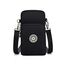 Aucuu Handytasche zum Umhängen Damen，Nylon Kleine Umhängetasche mit Kopfhörer Eingang，Mini Crossbody Schultertasche Handytasche，Handy Schultertasche ür Handy unter 7 Zoll