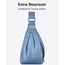 LARKSON Crossbody Bag Damen & Herren Blau - Solveig Medium - Umhängetasche im Halbmond Style - Halbrunde Schultertasche - Moon Bag Design - Wasserabweisend