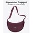 LARKSON Crossbody Bag Damen & Herren Rot - Solveig Small - Umhängetasche im Halbmond Style - Halbrunde Schultertasche - Moon Bag Design - Wasserabweisend