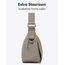LARKSON Crossbody Bag Damen & Herren Grau - Solveig Small - Umhängetasche im Halbmond Style - Halbrunde Schultertasche - Moon Bag Design - Wasserabweisend