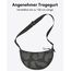 LARKSON Crossbody Bag Damen & Herren Grau Leo - Solveig Small - Umhängetasche im Halbmond Style - Halbrunde Schultertasche - Moon Bag Design - Wasserabweisend