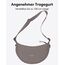 LARKSON Crossbody Bag Damen & Herren Braun - Solveig Medium - Umhängetasche im Halbmond Style - Halbrunde Schultertasche - Moon Bag Design - Wasserabweisend