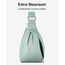 LARKSON Crossbody Bag Damen & Herren Mint - Solveig Small - Umhängetasche im Halbmond Style - Halbrunde Schultertasche - Moon Bag Design - Wasserabweisend