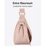 LARKSON Crossbody Bag Damen & Herren Rosa - Solveig Small - Umhängetasche im Halbmond Style - Halbrunde Schultertasche - Moon Bag Design - Wasserabweisend