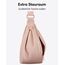 LARKSON Crossbody Bag Damen & Herren Rosa - Solveig Medium - Umhängetasche im Halbmond Style - Halbrunde Schultertasche - Moon Bag Design - Wasserabweisend