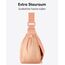 LARKSON Crossbody Bag Damen & Herren Pfirsich - Solveig Small - Umhängetasche im Halbmond Style - Halbrunde Schultertasche - Moon Bag Design - Wasserabweisend