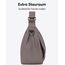 LARKSON Crossbody Bag Damen & Herren Braun - Solveig Medium - Umhängetasche im Halbmond Style - Halbrunde Schultertasche - Moon Bag Design - Wasserabweisend