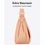 LARKSON Crossbody Bag Damen & Herren Pfirsich - Solveig Medium - Umhängetasche im Halbmond Style - Halbrunde Schultertasche - Moon Bag Design - Wasserabweisend