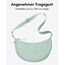 LARKSON Crossbody Bag Damen & Herren Mint - Solveig Medium - Umhängetasche im Halbmond Style - Halbrunde Schultertasche - Moon Bag Design - Wasserabweisend