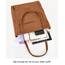 Prite Handtasche Damen Tote Bag Shopper Groß Umhängetasche Cord Beuteltasche Stofftasche für College Schule Arbeit Reisen Einkaufen (Braun)