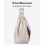 LARKSON Crossbody Bag Damen & Herren Beige - Solveig Medium - Umhängetasche im Halbmond Style - Halbrunde Schultertasche - Moon Bag Design - Wasserabweisend
