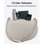 LARKSON Crossbody Bag Damen & Herren Beige - Solveig XL - Große Umhängetasche im Halbmond Style -Tasche mit 16 Zoll Laptopfach - Moon Bag - Wasserabweisend