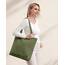 Prite Handtasche Damen Tote Bag Shopper Groß Umhängetasche Cord Beuteltasche Stofftasche für College Schule Arbeit Reisen Einkaufen (Grün)