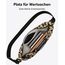 LARKSON Crossbody Bag Damen & Herren Beige Leo - Solveig Medium - Umhängetasche im Halbmond Style - Halbrunde Schultertasche - Moon Bag Design - Wasserabweisend