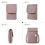 BOSTANTEN Klein Handytasche zum Umhängen, PU Leder Handy Umhängetasche Damen, Handytasche mit Geldbörse zum Umhängen, handtasche damen umhängetasche für Designer Lila