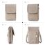 BOSTANTEN Klein Handytasche zum Umhängen, PU Leder Handy Umhängetasche Damen, Handytasche mit Geldbörse zum Umhängen, handtasche damen umhängetasche für Designer Grau
