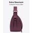 LARKSON Crossbody Bag Damen & Herren Rot - Solveig Small - Umhängetasche im Halbmond Style - Halbrunde Schultertasche - Moon Bag Design - Wasserabweisend
