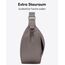 LARKSON Crossbody Bag Damen & Herren Braun - Solveig Large - Große Umhängetasche im Halbmond Style - Halbrunde Schultertasche - Moon Bag Design - Wasserabweisend