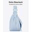 LARKSON Crossbody Bag Damen & Herren Hellblau - Solveig Small - Umhängetasche im Halbmond Style - Halbrunde Schultertasche - Moon Bag Design - Wasserabweisend