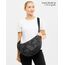 LARKSON Crossbody Bag Damen & Herren Grau Leo - Solveig Large - Große Umhängetasche im Halbmond Style - Halbrunde Schultertasche - Moon Bag Design - Wasserabweisend