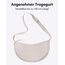 LARKSON Crossbody Bag Damen & Herren Beige - Solveig Medium - Umhängetasche im Halbmond Style - Halbrunde Schultertasche - Moon Bag Design - Wasserabweisend