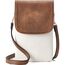 BOSTANTEN Klein Handytasche zum Umhängen, PU Leder Handy Umhängetasche Damen, Handytasche mit Geldbörse zum Umhängen, handtasche damen umhängetasche für Designer Beige Braun