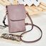 BOSTANTEN Klein Handytasche zum Umhängen, PU Leder Handy Umhängetasche Damen, Handytasche mit Geldbörse zum Umhängen, handtasche damen umhängetasche für Designer Lila