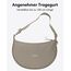LARKSON Crossbody Bag Damen & Herren Grau - Solveig Medium - Umhängetasche im Halbmond Style - Halbrunde Schultertasche - Moon Bag Design - Wasserabweisend