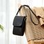 BOSTANTEN Klein Handytasche zum Umhängen, PU Leder Handy Umhängetasche Damen, Handytasche mit Geldbörse zum Umhängen, handtasche damen umhängetasche für Designer Schwarz
