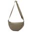GoPaw Damen Halbmond Crossbody Schultertasche, Hobo Halfmoon Bag, Nylon Crossbody Bag Damen Halbmond Schultertasche mit verstellbarer Schultergurt, Einfarbige(Kaffee)