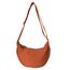 GoPaw Damen Halbmond Crossbody Schultertasche, Hobo Halfmoon Bag, Nylon Crossbody Bag Damen Halbmond Schultertasche mit verstellbarer Schultergurt, Einfarbige(Orange)