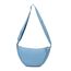 GoPaw Damen Halbmond Crossbody Schultertasche, Hobo Halfmoon Bag, Nylon Crossbody Bag Damen Halbmond Schultertasche mit verstellbarer Schultergurt, Einfarbige(Hellblau)