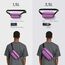 tomtoc X-Pac Sling Bag 3,5L für Nintendo Switch 2 – Leichte RFID-Schutz Schultertasche für Herren & Damen | Anti-Diebstahl & Wasserabweisend Brusttasche für Reise, Wandern, Alltag | Lila