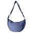 GoPaw Damen Halbmond Crossbody Schultertasche, Hobo Halfmoon Bag, Nylon Crossbody Bag Damen Halbmond Schultertasche mit verstellbarer Schultergurt, Einfarbige(Blau)