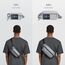 tomtoc Anti-Diebstahl Sling Bag 3,5L – Umhängetasche Schultertasche Crossbody Bag für Herren Damen mit RFID-Schutz für Switch, iPad mini | spritzwassergeschützt | Alltag, Reise, EDC | Grau