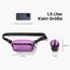 tomtoc X-Pac Bauchtasche für Herren Damen, 1,5 Liter Klein Travel Sling Bag Brusttasche Gürteltasche Schultertasche Umhängetasche mit RFID Schutz für Wandern Reise Alltag, Lila