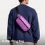 tomtoc X-Pac Sling Bag 3,5L für Nintendo Switch 2 – Leichte RFID-Schutz Schultertasche für Herren & Damen | Anti-Diebstahl & Wasserabweisend Brusttasche für Reise, Wandern, Alltag | Lila
