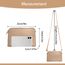ZMDB Handtasche Damen Klein Umhängetasche Damen PU Leder Handytasche mit Handgelenkband & Verstellbar Abnehmbar Schultergurt, Schultertasche Damen Tasche Reißverschluss Crossbody Bag