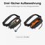 tomtoc X-Pac Bauchtasche für Herren Damen, 1,5 Liter Klein Travel Sling Bag Brusttasche Gürteltasche Schultertasche Umhängetasche mit RFID Schutz für Wandern Reise Alltag, Schwarz