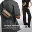 tomtoc 1,5 Liter Sling Bag mit RFID Schutz, Anti Diebstahl Bauchtasche Umhängetasche Schultertasche Crossbody Bag für Herren Damen, Wasserabweisend Leicht Brusttasche für Alltag Reise, Braun